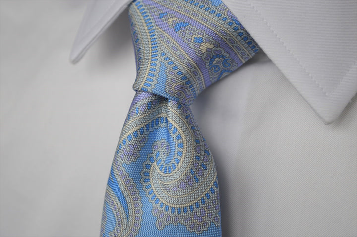 Otis Panama Paisley Tie Blue