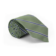 Clay Green Striped Tie
