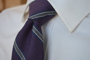 Crosby Stripe Tie Purple