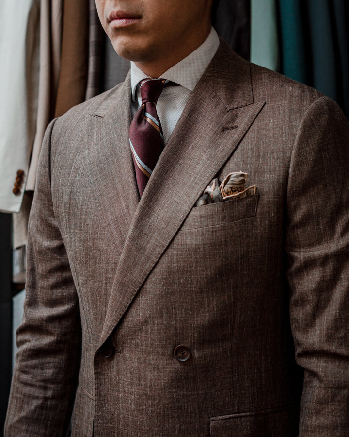 Java Maroon Striped Tie