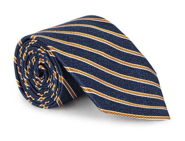 Larue Blue and Gold Striped Tie