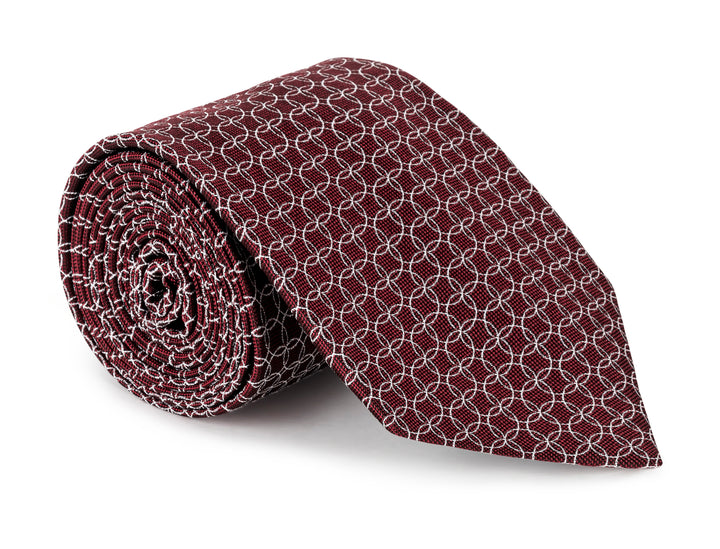 Lamont Maroon Geo Tie