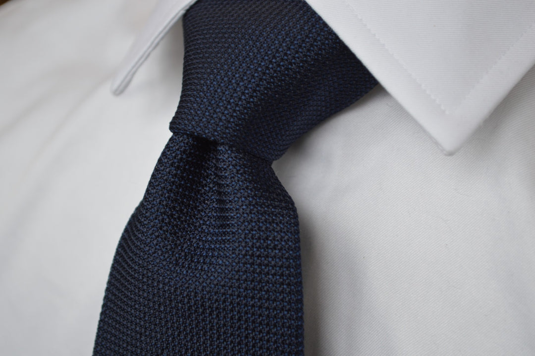 Hawthorne Grenadine Solid Tie Navy