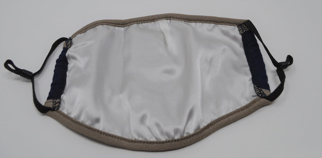 Navy Solid Reusable Face Mask With Elastic Straps