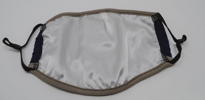 Navy Solid Reusable Face Mask With Elastic Straps