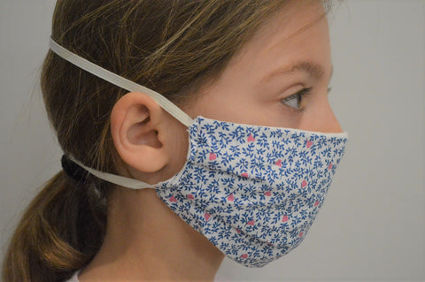 Kids Willow Reusable Face Mask With Elastic Straps