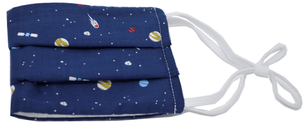 Space Pleated Face Mask With Nose Bridge