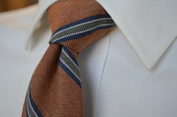 Crosby Stripe Tie Rust