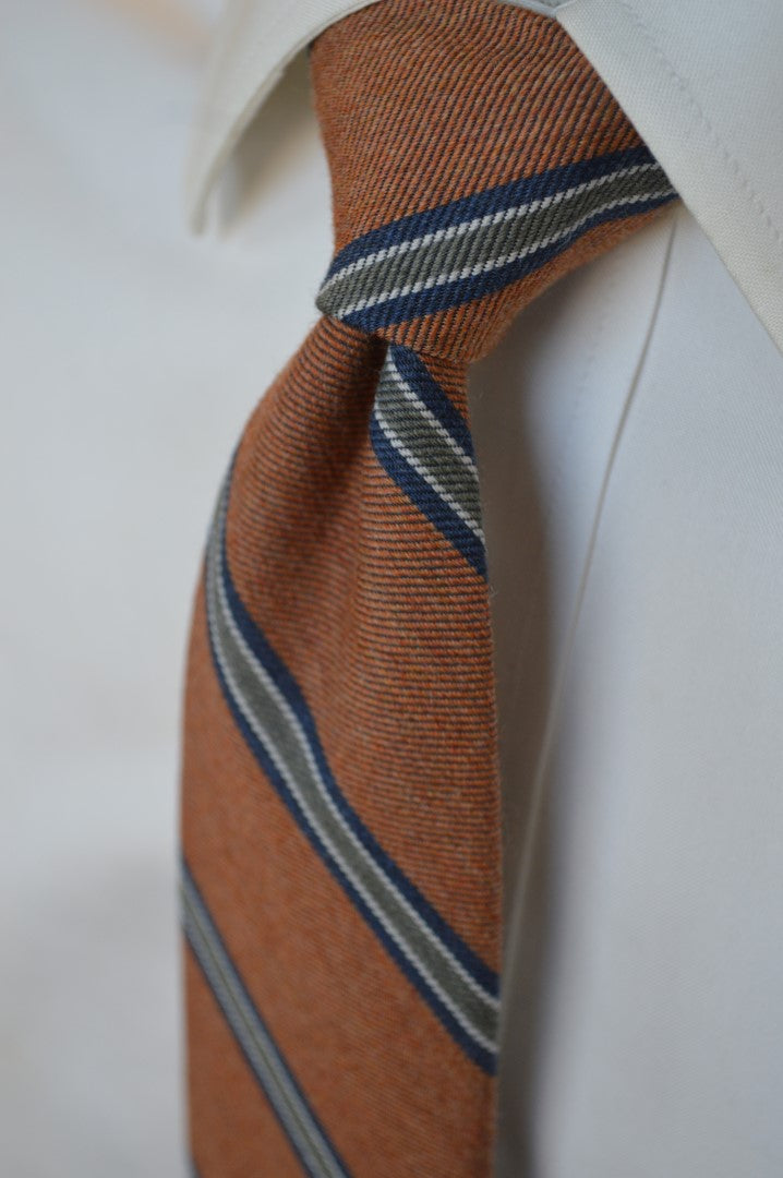 Crosby Stripe Tie Rust