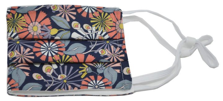Daisy Pop Pleated Face Mask With Nose Bridge