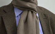 Bedford Scarf Brown/White