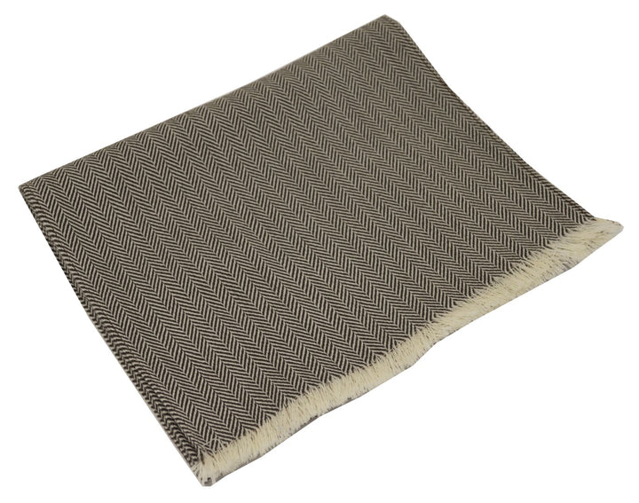 Bedford Scarf Brown/White