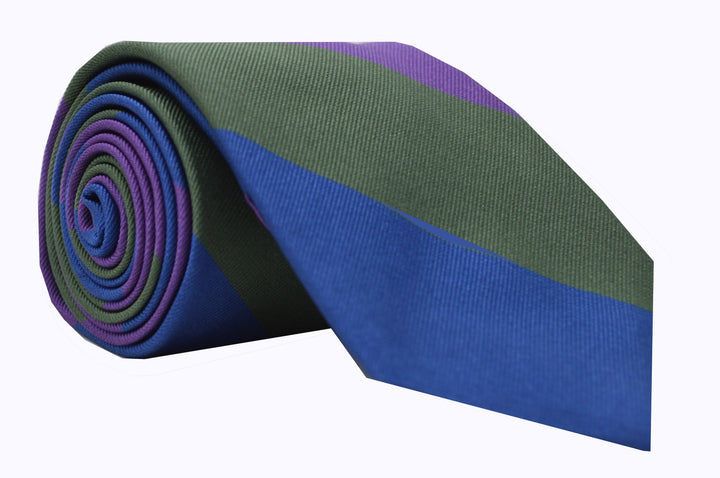 Harrison Striped Tie Purple