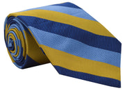 Borden Stripe Tie Yellow/Blue