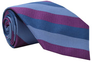 Borden Stripe Tie Magenta/Blue
