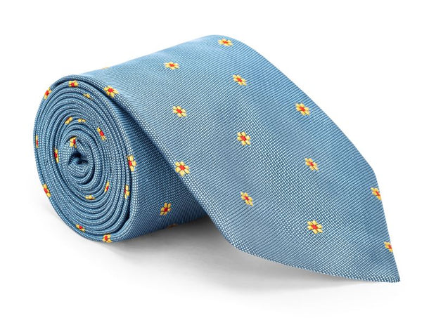 Fisher Blue Foulard Tie