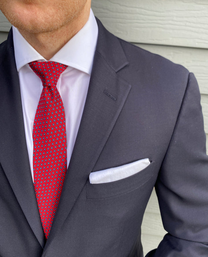 Eckford Red Floral Tie
