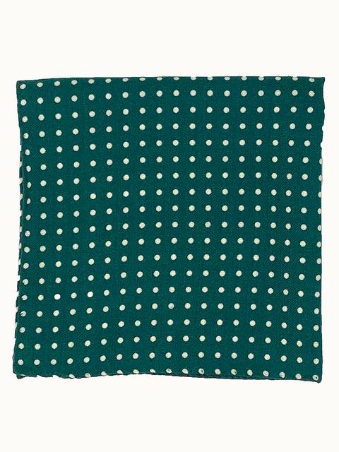 Green Dot Pocket Square