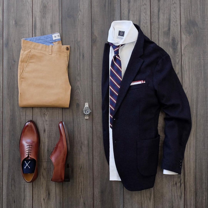 Hester Navy Stripe Tie