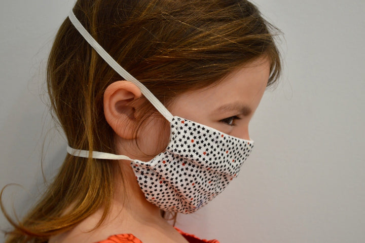 Kids Stars Reusable Face Mask With Elastic Straps