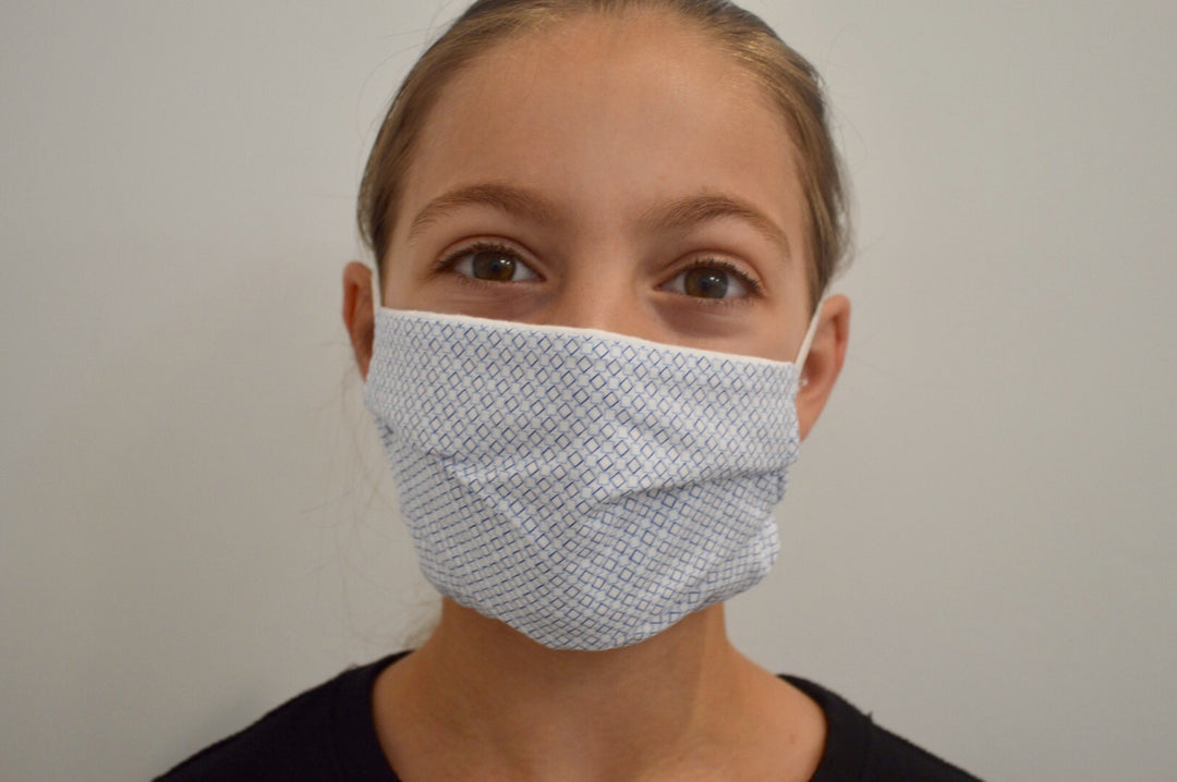 Kids Geometric Reusable Face Mask With Elastic Straps