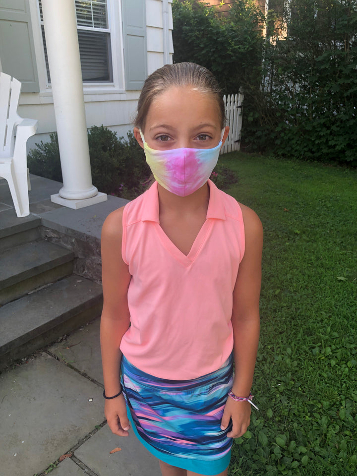 Kids Solid White Reusable Face Mask