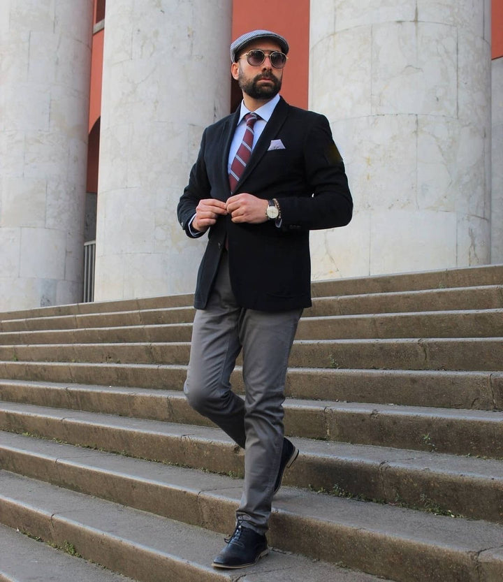 Crosby Stripe Tie Burgundy