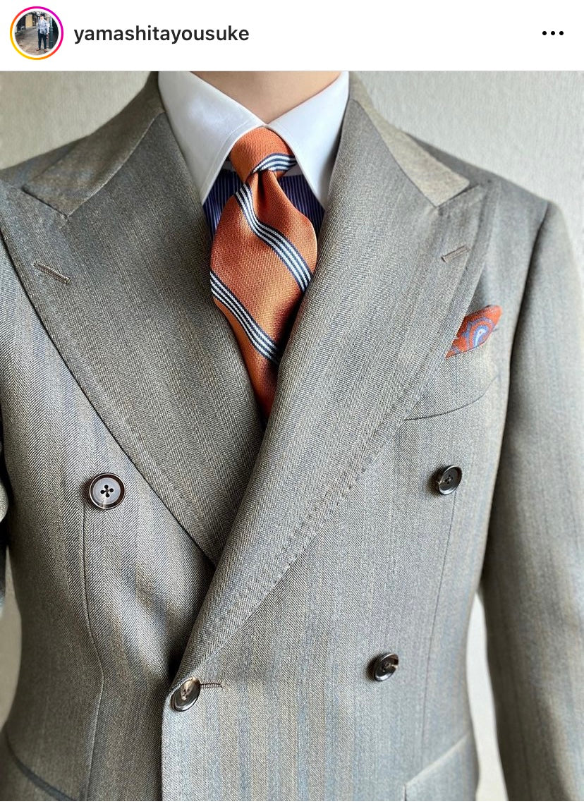 Decker Orange Stripe Tie