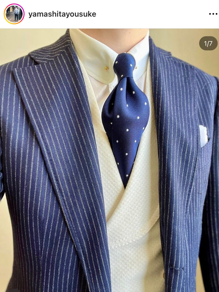 Kell Navy Dot Tie
