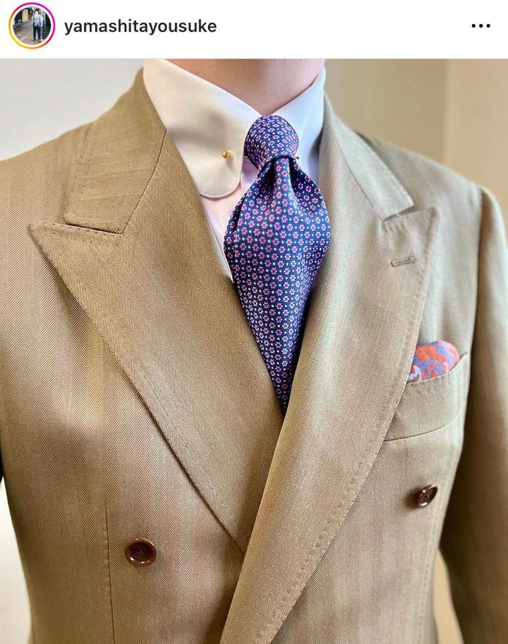 Quinian Blue Foulard Tie