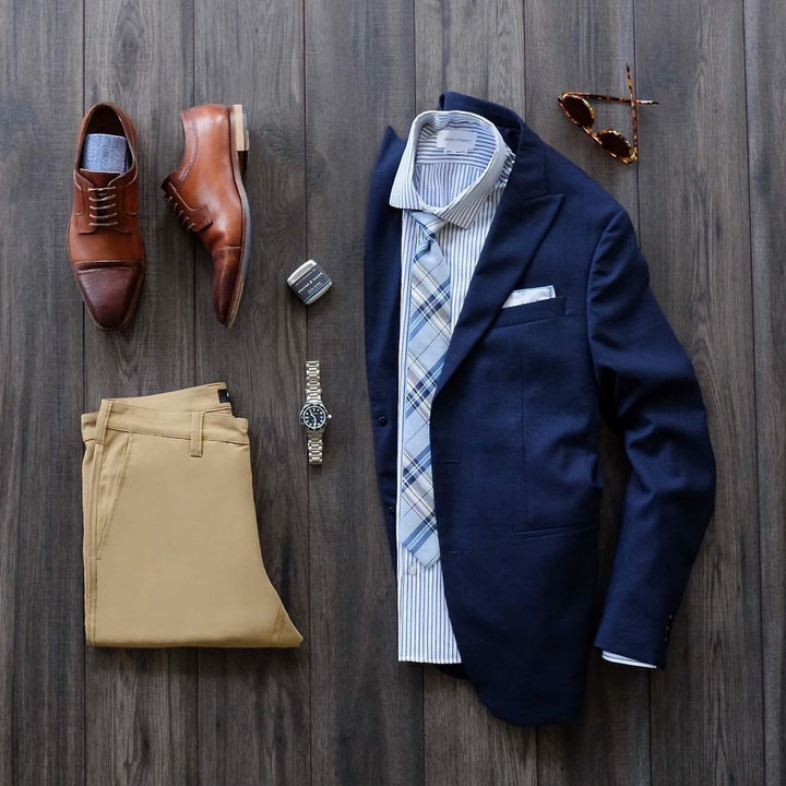 Bryant Blue Plaid Tie
