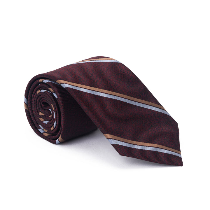 Java Maroon Striped Tie