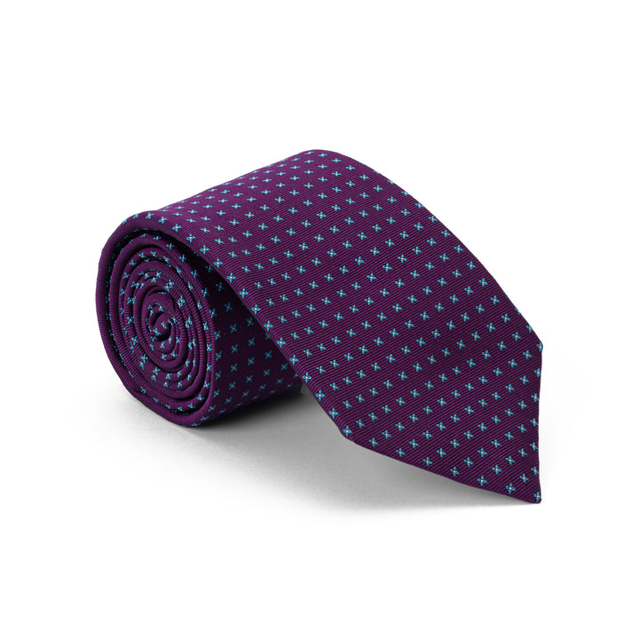 Jewel Purple Micro Geo Tie