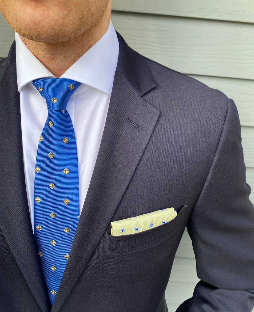Kent Blue Geo Tie
