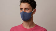Blue Foulard Face Mask