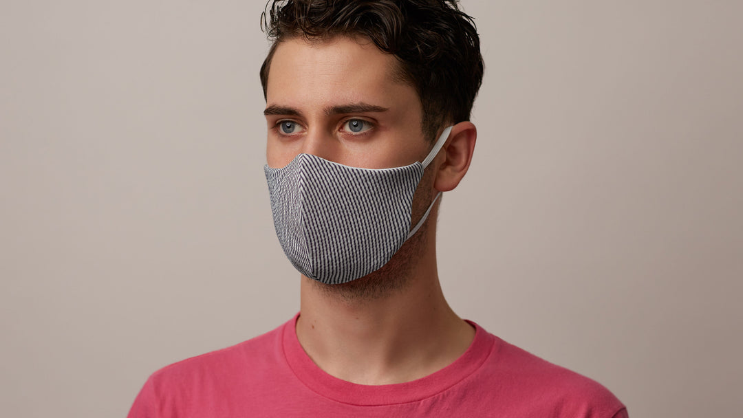 Seersucker Face Mask