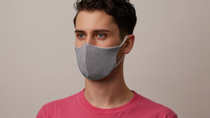 Seersucker Face Mask