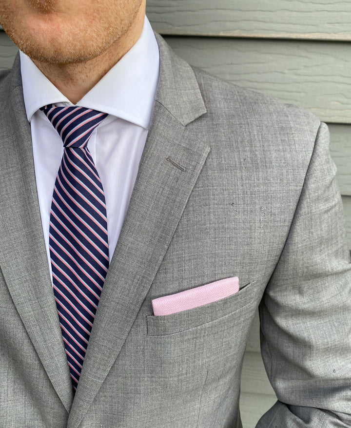 Milton Navy Striped Tie