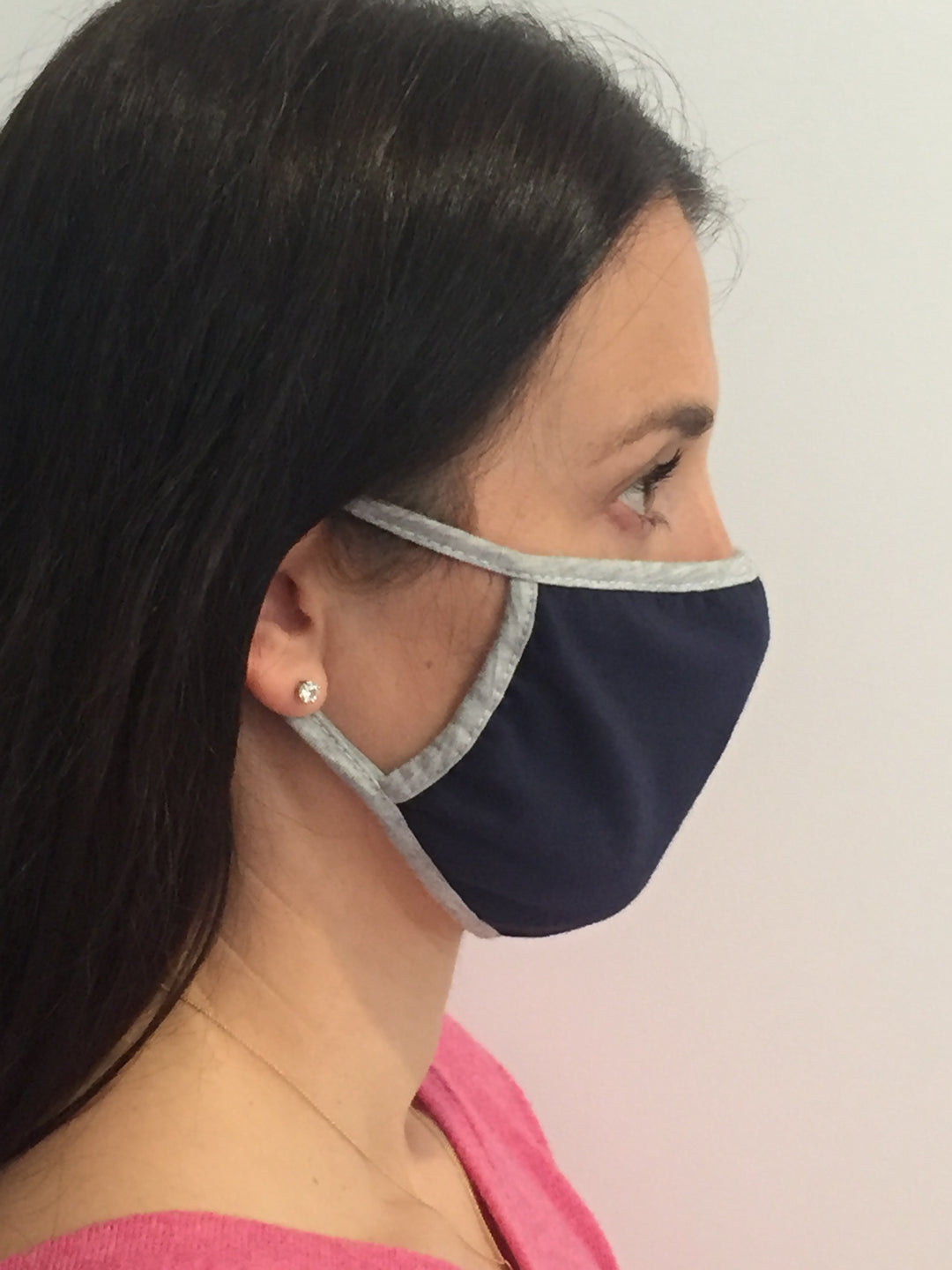 Navy Solid Reusable Face Mask (3 Pack)