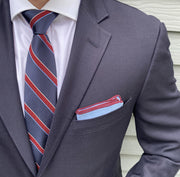Junction Navy and Red Striped Tie