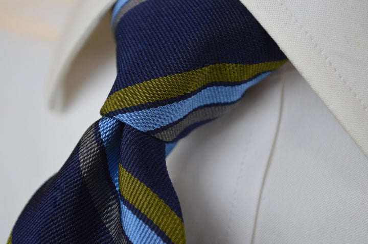 Vesey Striped Tie Navy/Blue