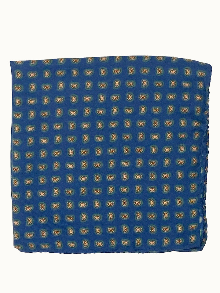 Navy Pine Pocket Square