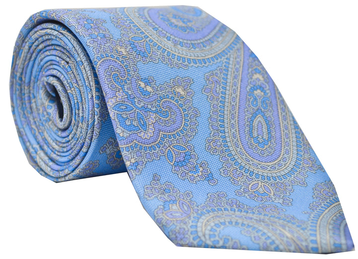Otis Panama Paisley Tie Blue