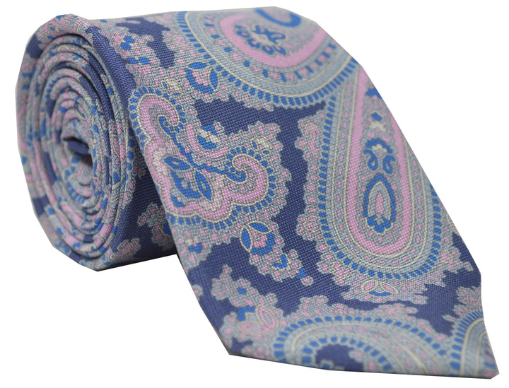 Otis Panama Paisley Tie Navy