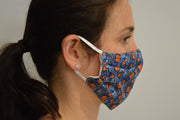 Plume Poppy Reusable Face Mask With Elastic Straps