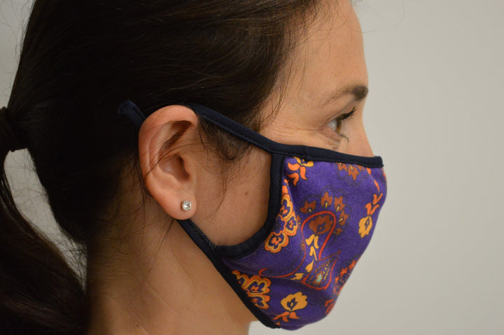 Purple Floral Reusable Face Mask (3 Pack)