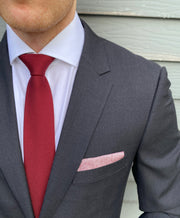 Russel Red Grenadine Solid Tie