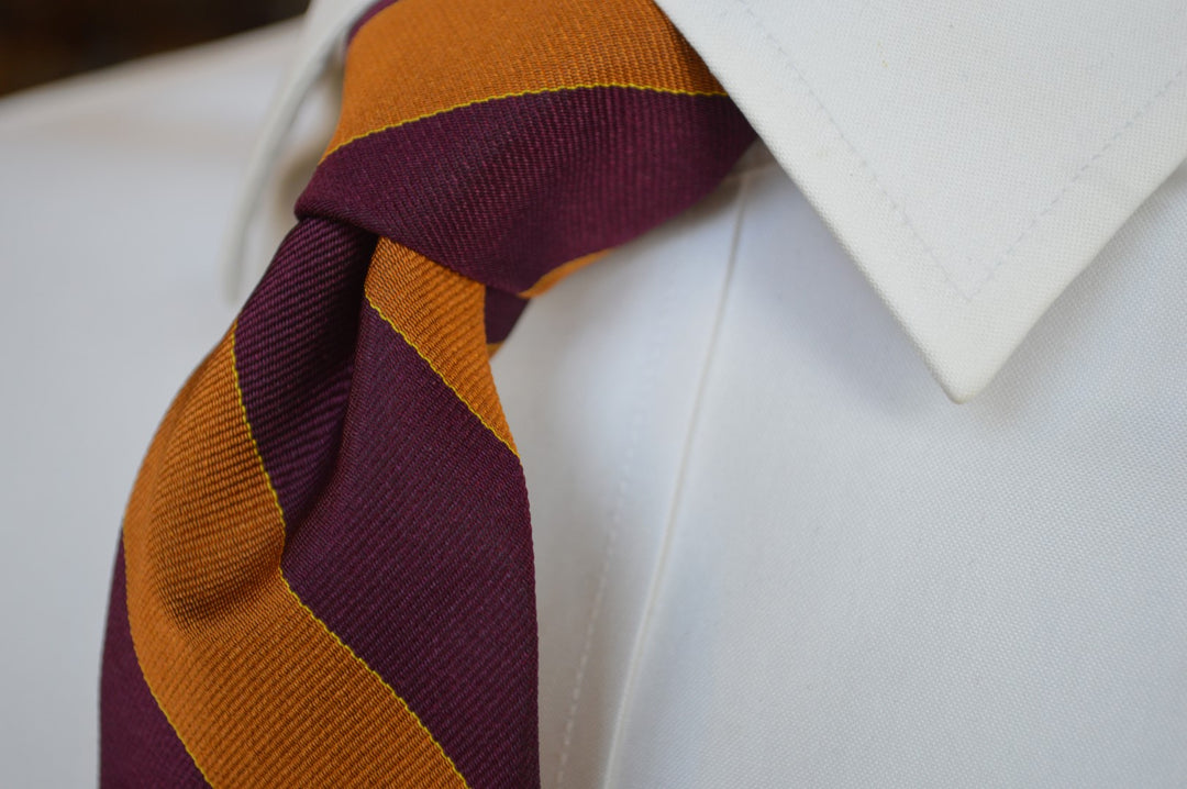Murray Striped Tie Rust