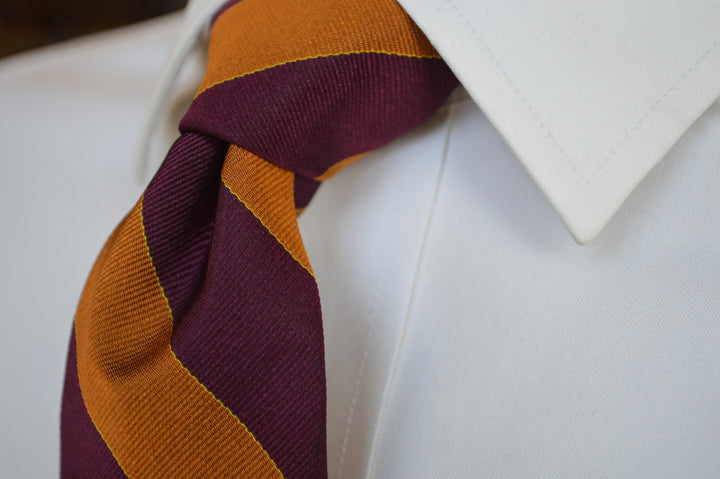 Murray Striped Tie Rust