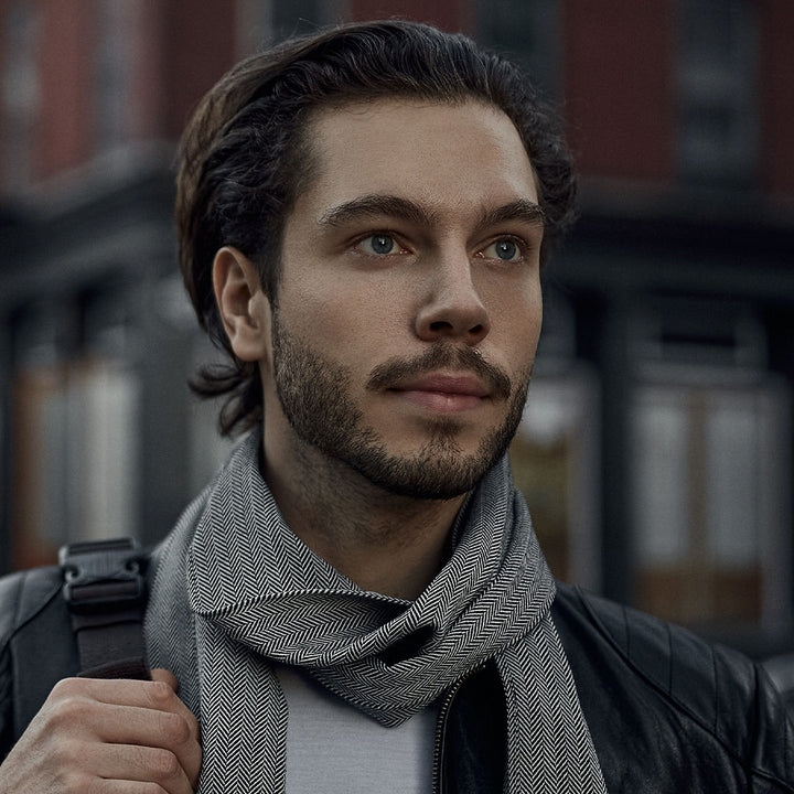 Bedford Scarf Black/White